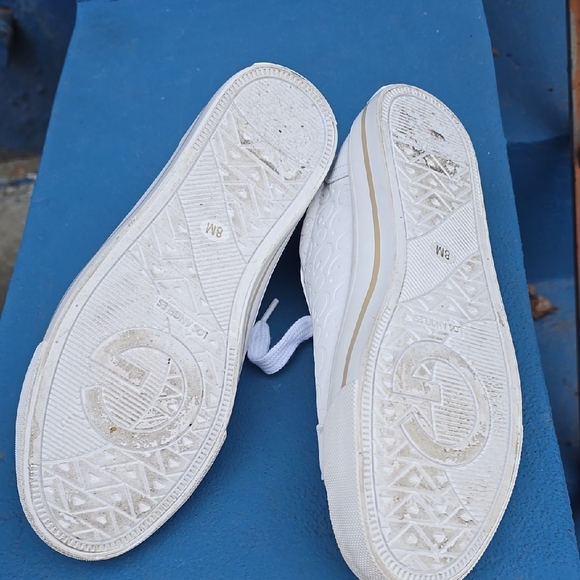 GBG Los Angeles White Sneakers with Gold Details - Picture 4 of 4